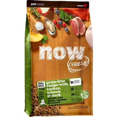 Now Fresh Grain Free Senior Small Breed 3.5lbs Turkey Salmon Duck