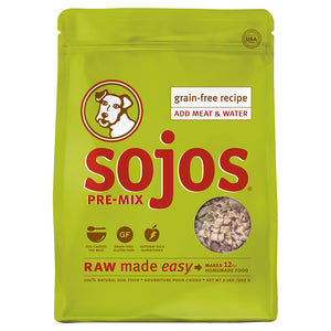 Sojos Pre-Mix Dog Food Grain-Free Recipe 8lbs