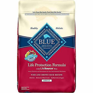 Blue Buffalo LP Adult Fish & Brown Rice 26lb (Red Bag)