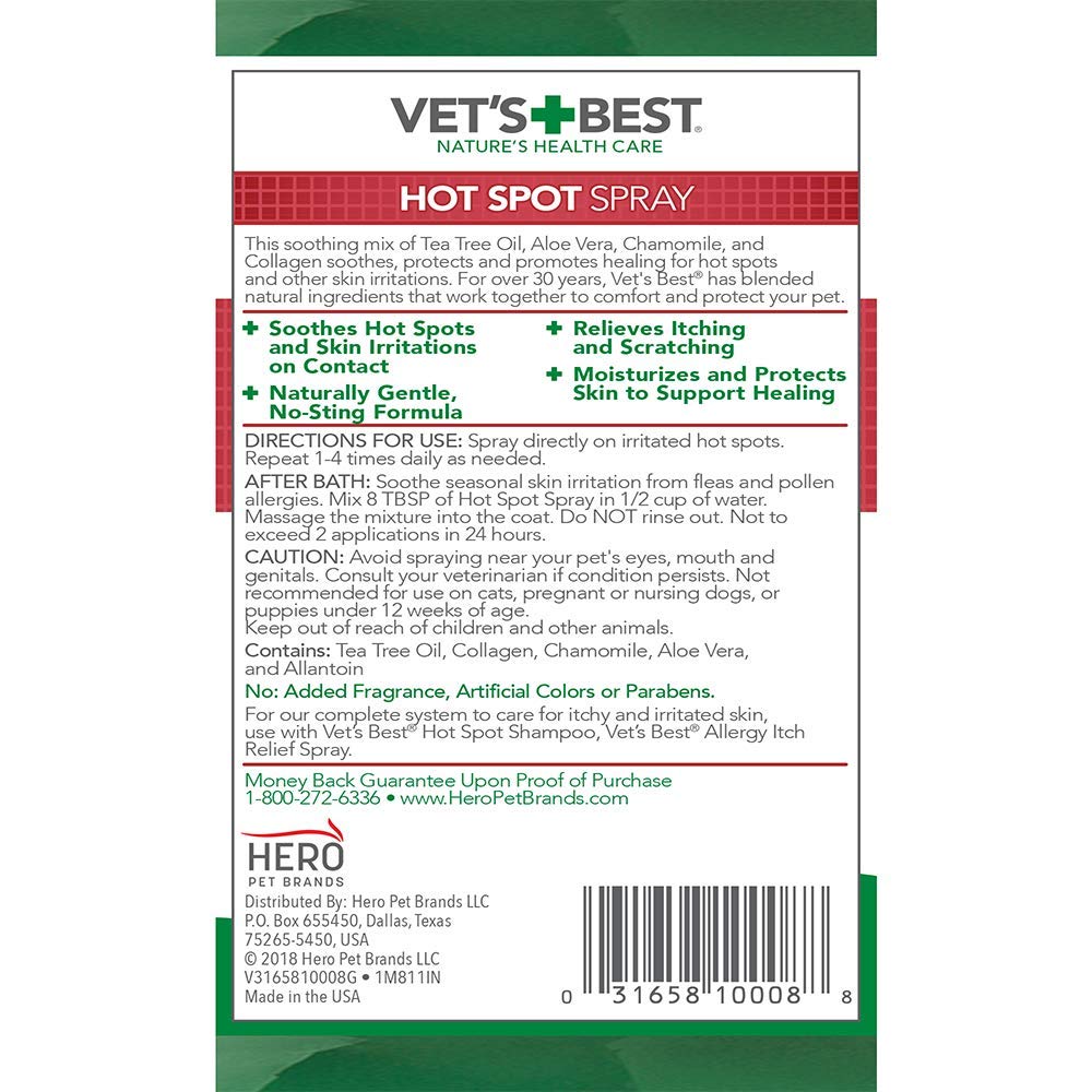 VETS BEST HOT SPOT SPRAY 8OZ