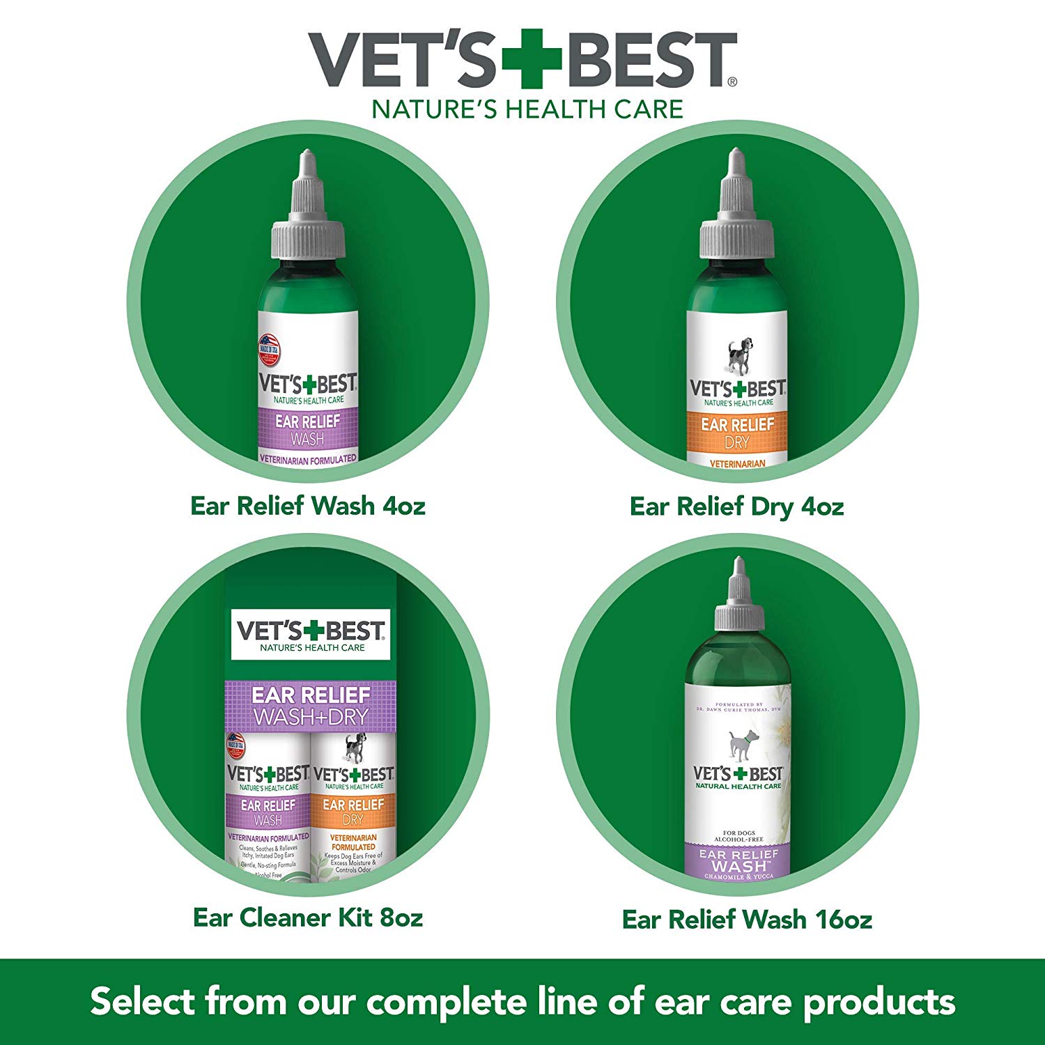 VETS BEST EAR RELIEF WASH 16OZ