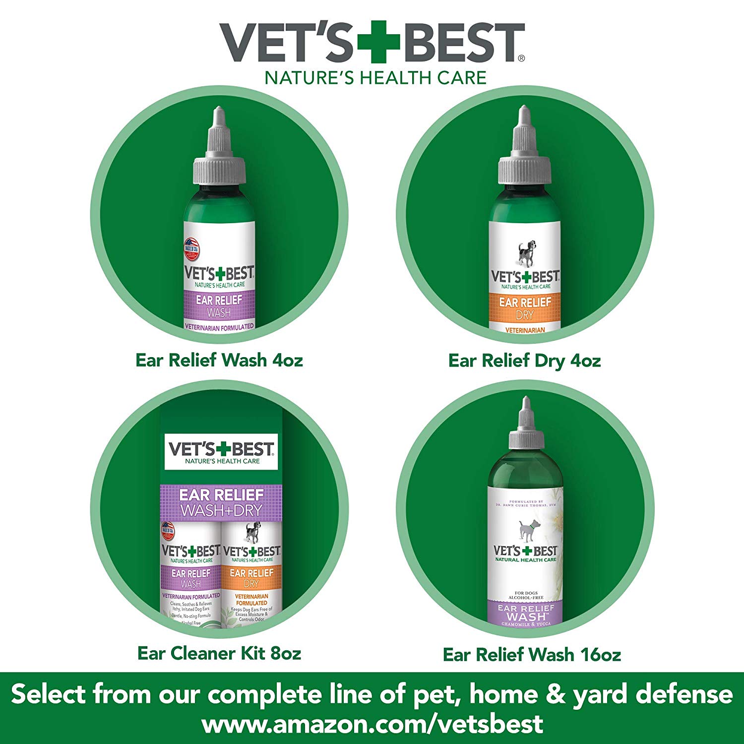 VETS BEST EAR RELIEF WASH 16OZ