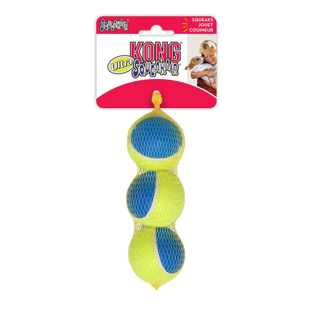 KONG Air Dog SQ Ball Med-Ultra 3pk