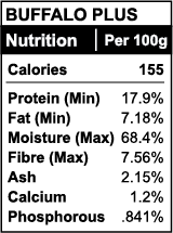 K9 Choice Raw Diets Buffalo Plus 9.1kg