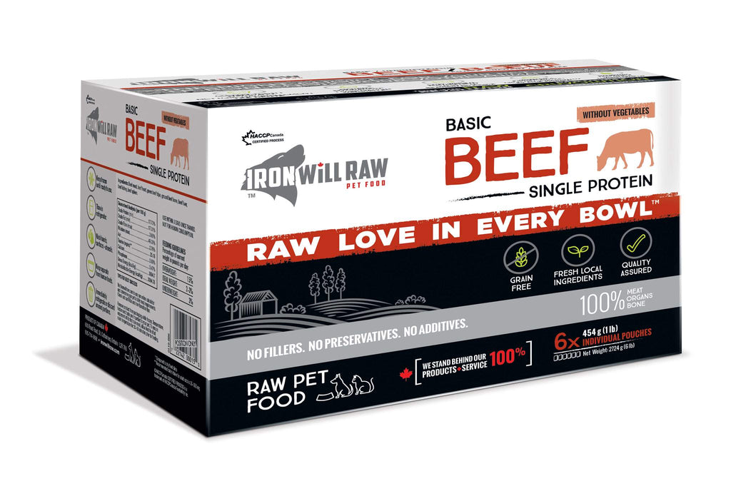 Iron Will Raw Basic Beef 6x1lb