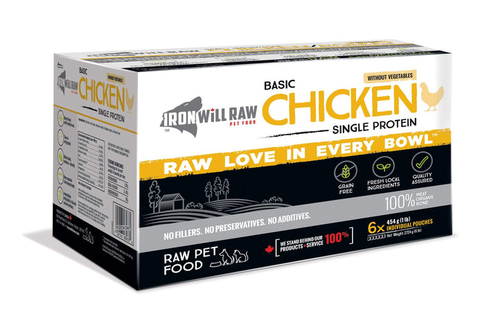 Iron Will Raw Basic Chicken 6x1lb