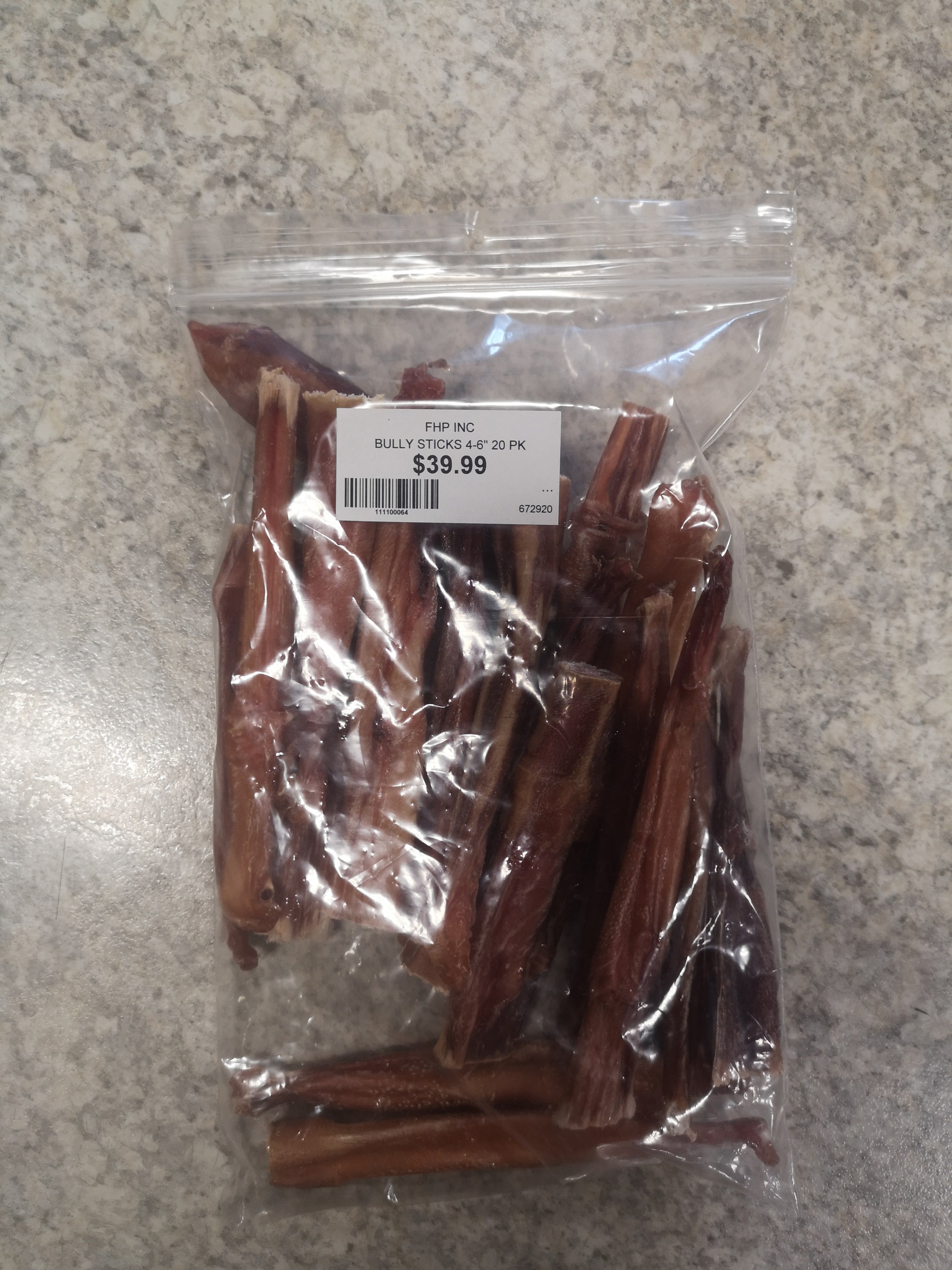 BULLY STICKS 4-6" 20 PK