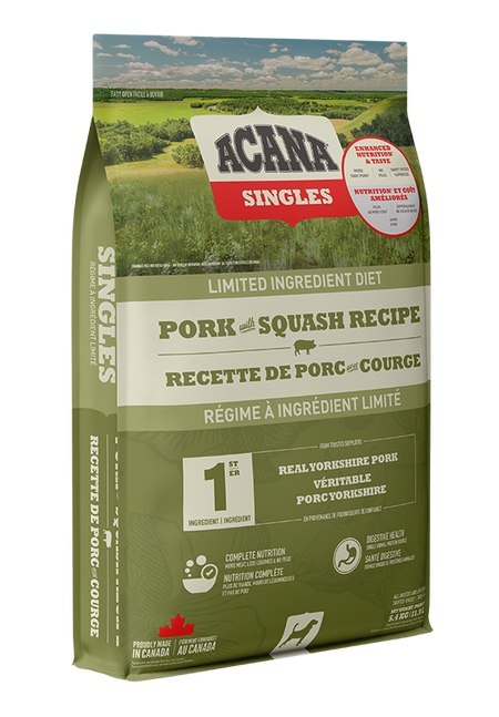 Acana Singles Pork & Squash Dog 10.8kg