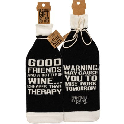 BOTTLE SOCK- WINE THERAPY