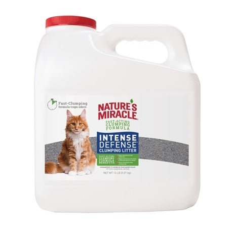 Natures Miracle Intense Defense Clumping Cat Litter 14lb Jug