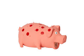 Latex Spotted Pig Squeaker 8"