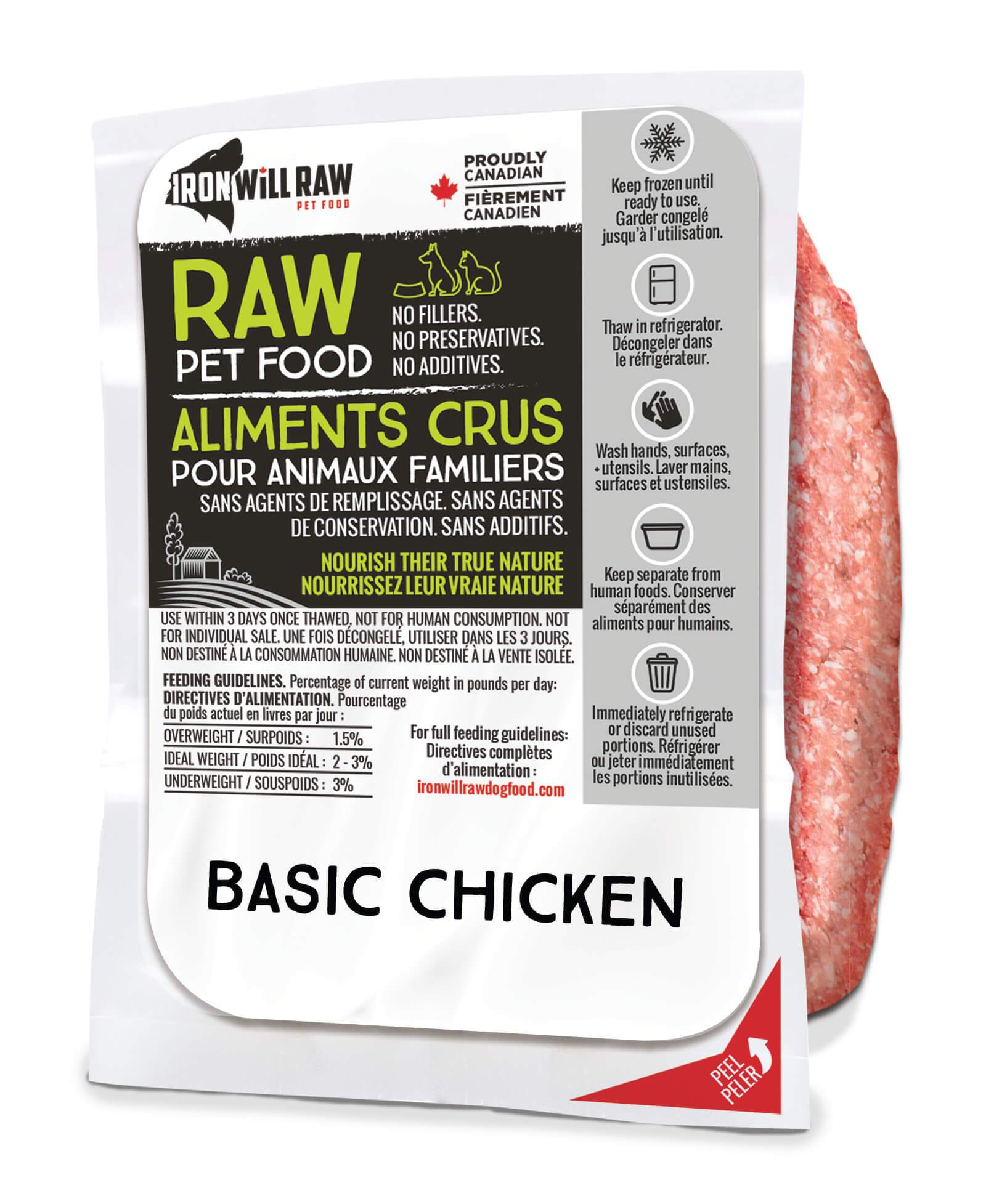 Iron Will Raw Basic Chicken 6x1lb