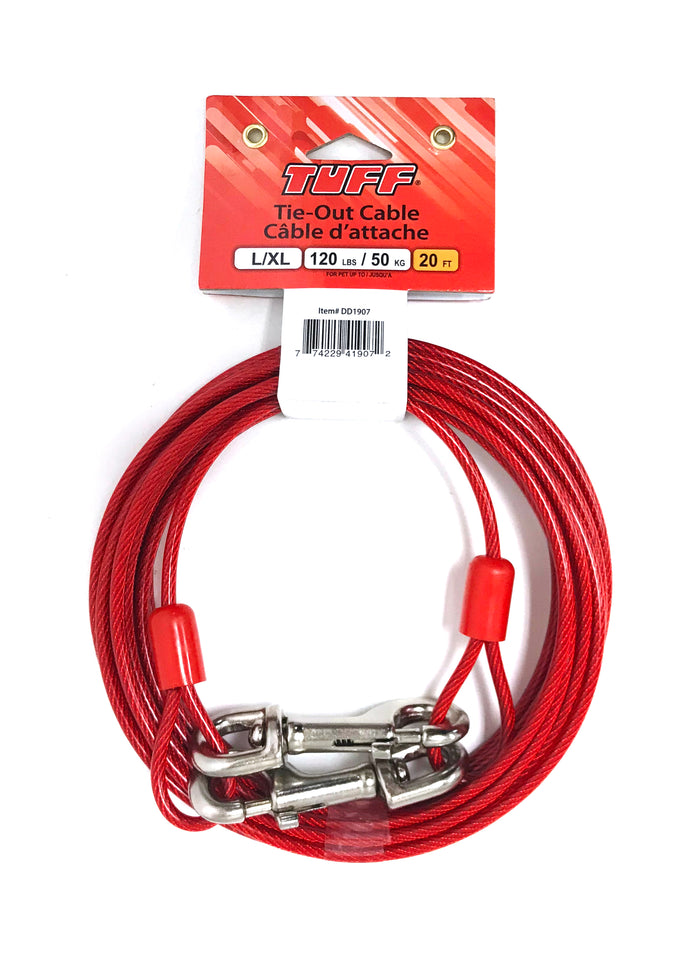 Tie Out Cable 20' Large/Extra Large Dog