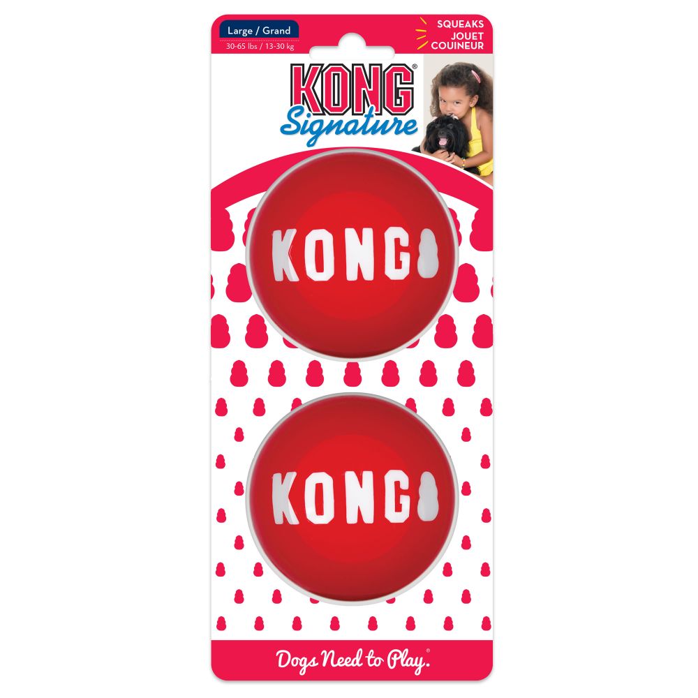 Kong Signature Ball Medium 2pk
