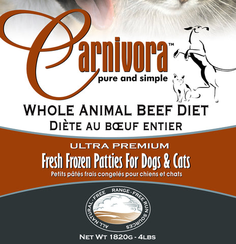 Carnivora Beef Diet 4lb - 8OZ Patties
