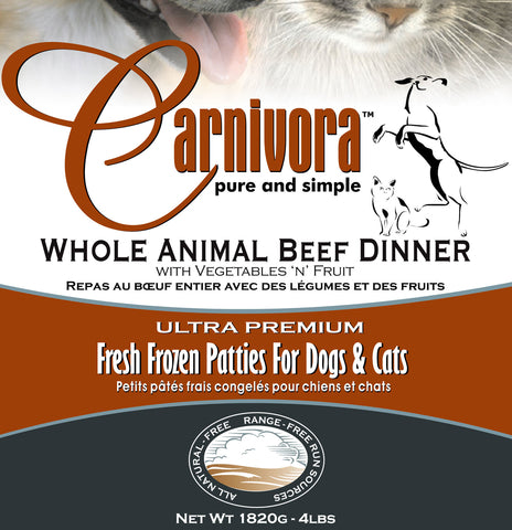 Carnivora Beef Dinner 4lb - 8oz Patties