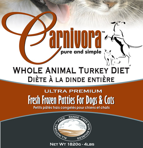 Carnivora Turkey Diet 4lb - 8oz Patties