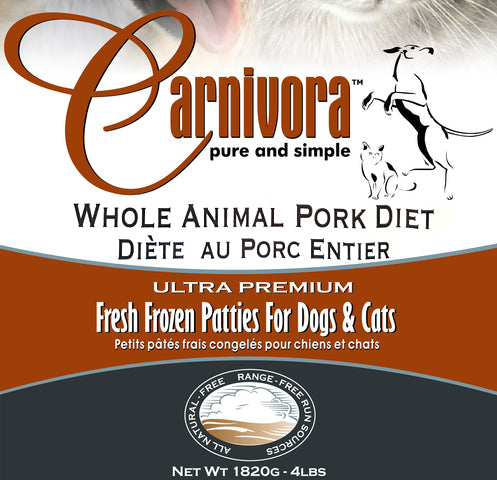 Carnivora Pork Diet 4lb - 8oz Patties