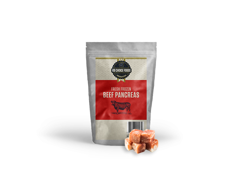 RAW-K9-FRESH FROZEN BEEF PANCREAS 454G