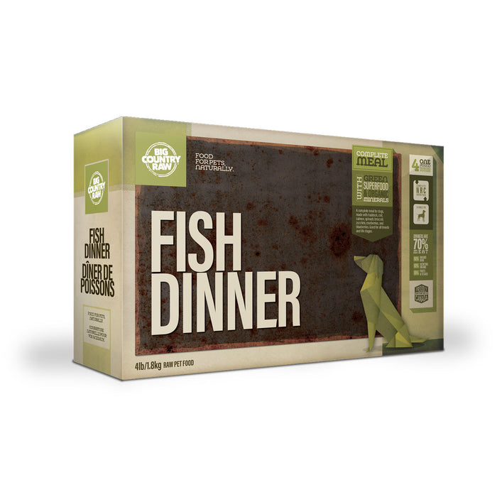 Fish Dinner 4 x 1lb Big Country Raw