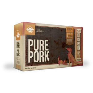 Pork Pure 4 x 1lb Big Country Raw