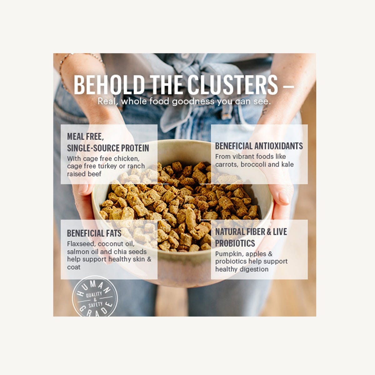 WHOLE FOOD CLUSTERS 20LB HONEST KITCHEN