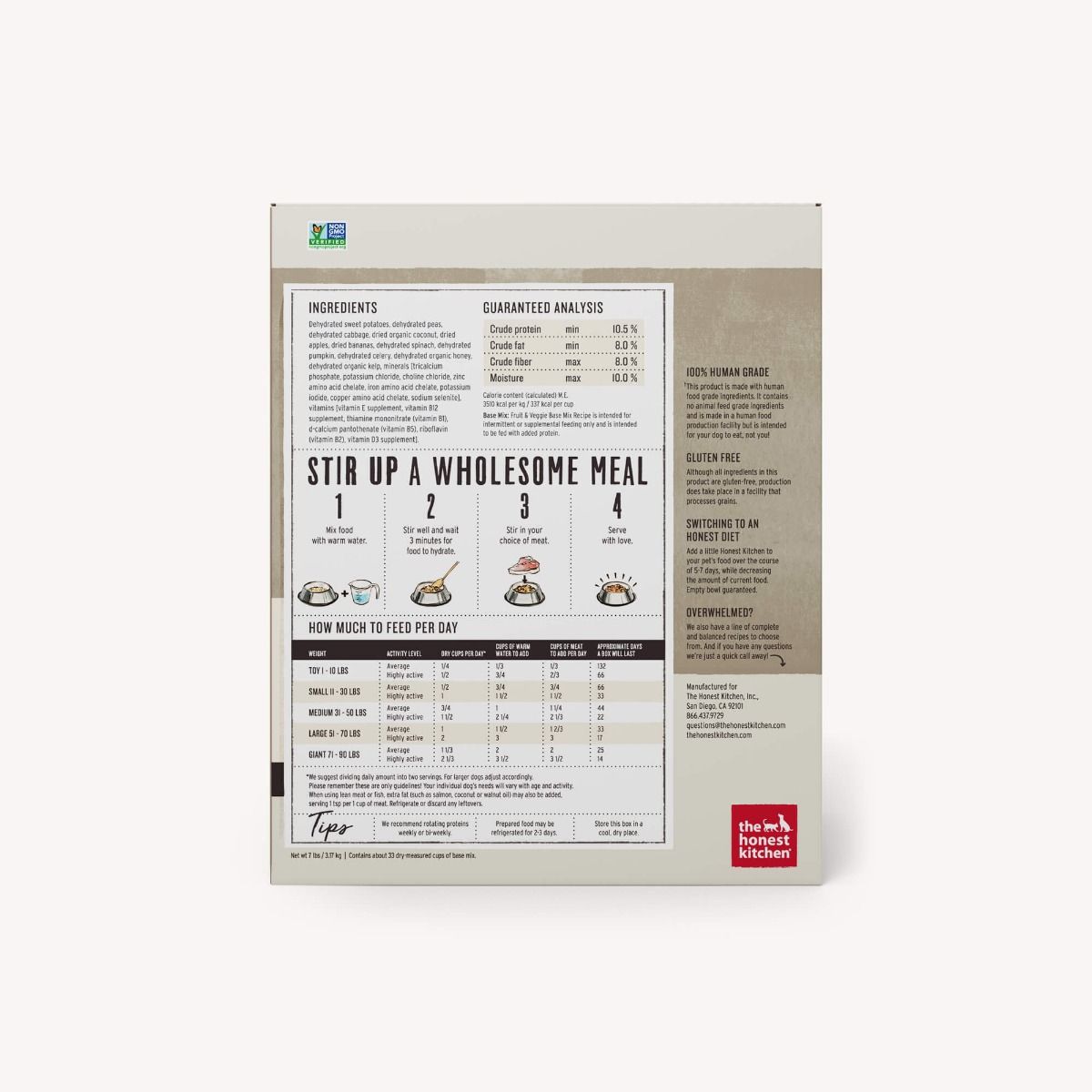 BASE MIX GRAIN FREE 7LBS HONEST KITCHEN