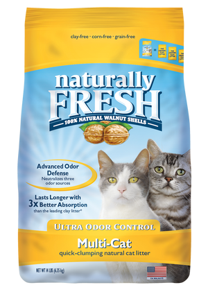 Naturally Fresh (Yellow) Multi Cat Litter 26lb Ultra Odor