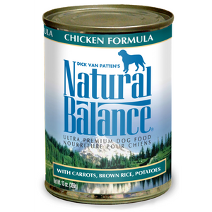 Natural Balance Dog -Chicken & Brown Rice Can 13oz