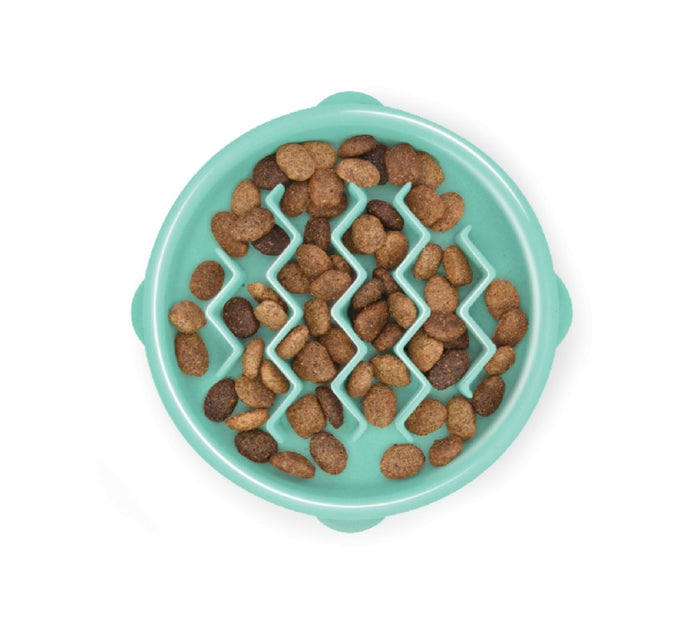 Slo-Feeder Dish Tiny - Mint 3/4 Cup