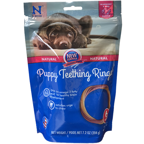 N-Bone Puppy Teething Ring 6pk Pumpkin
