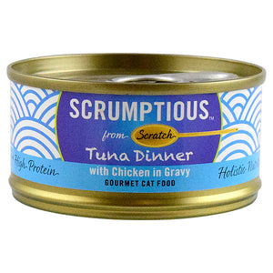 Scrumptious Tuna Cat Can 2.8oz Assorted Flavours