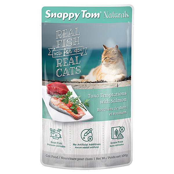 Snappy Tom Tuna & Salmon Pouch 100g