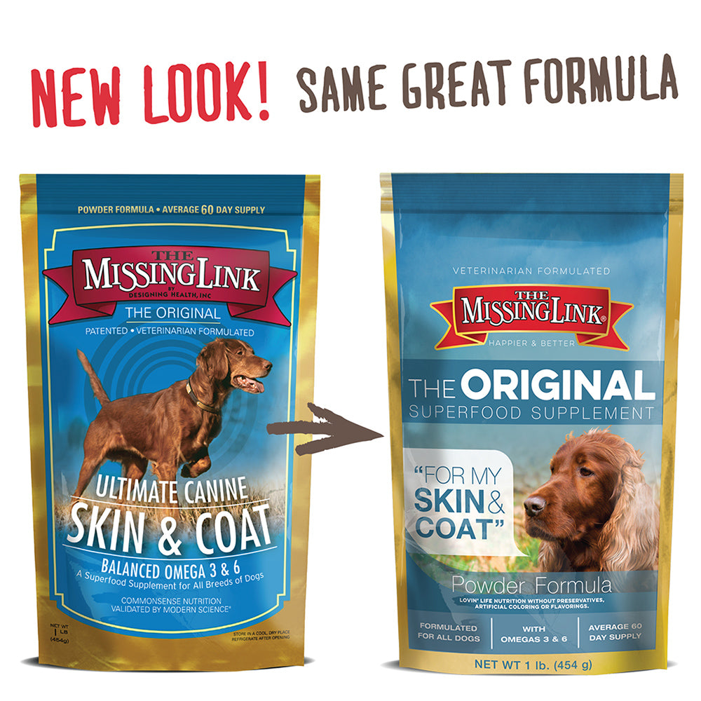 MISSING LINK - DOG 1LB SKIN & COAT SUPPLEMENT