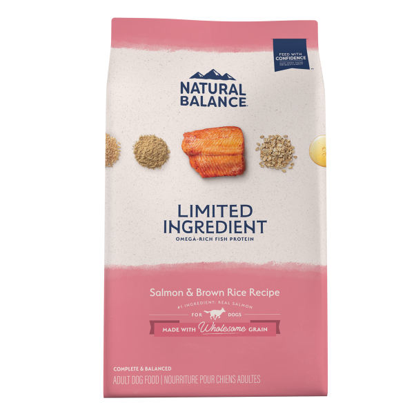Natural Balance Dog LID Salmon & Brown Rice 4lb