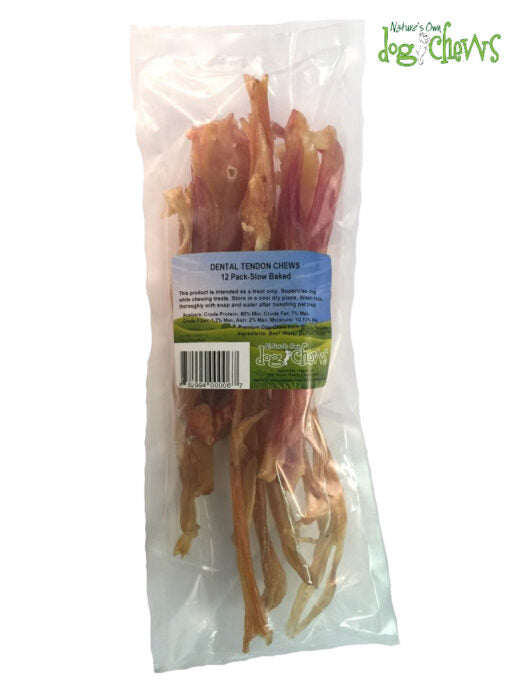 NATURE'S OWN Beef Dental Tendon  12 pack