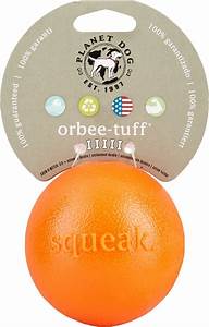 Orbee Squeak Ball - Orange 3"