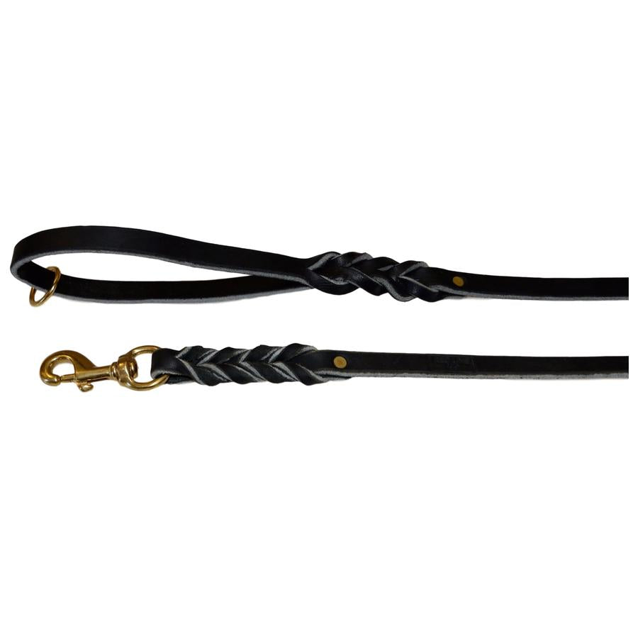 EURO LEATHER LEASH 5/8 X 4